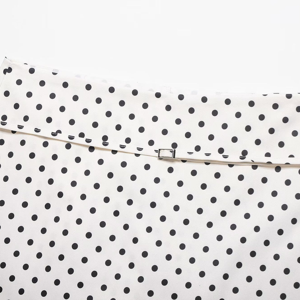 Spicy girl with belt polka dot versatile skirt pants