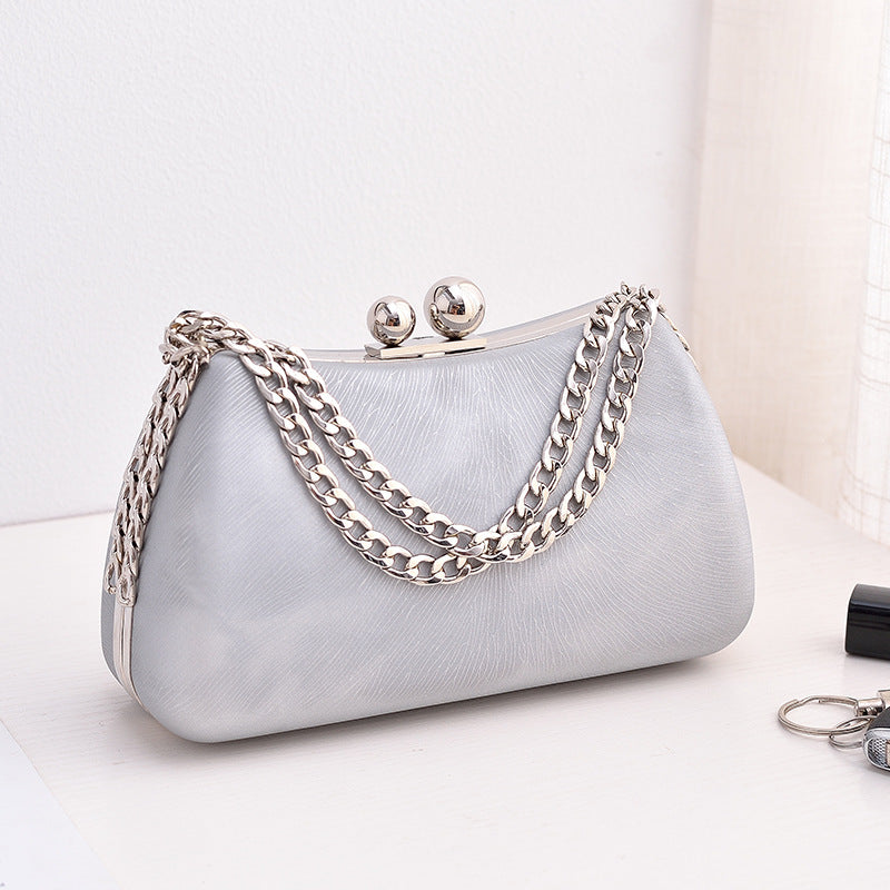 Black PU dinner minimalist handbag