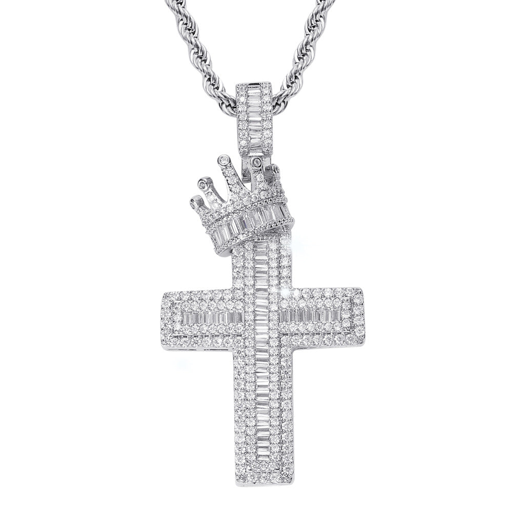 Crown Cross Pendant