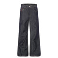 Original color denim micro flared pants