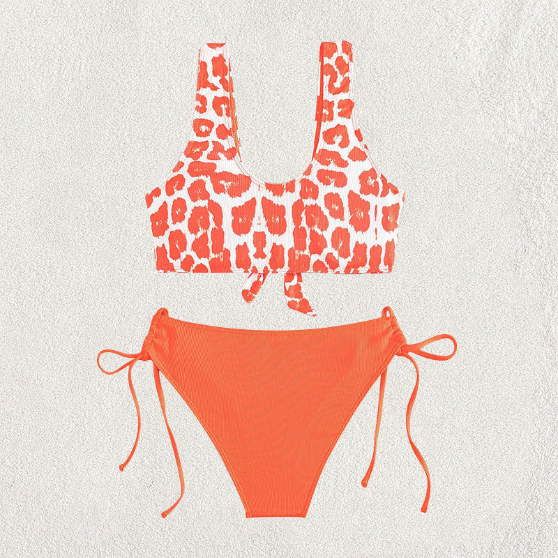 Bikini sexy lace-up two-piece swimsuit for women summer bikini