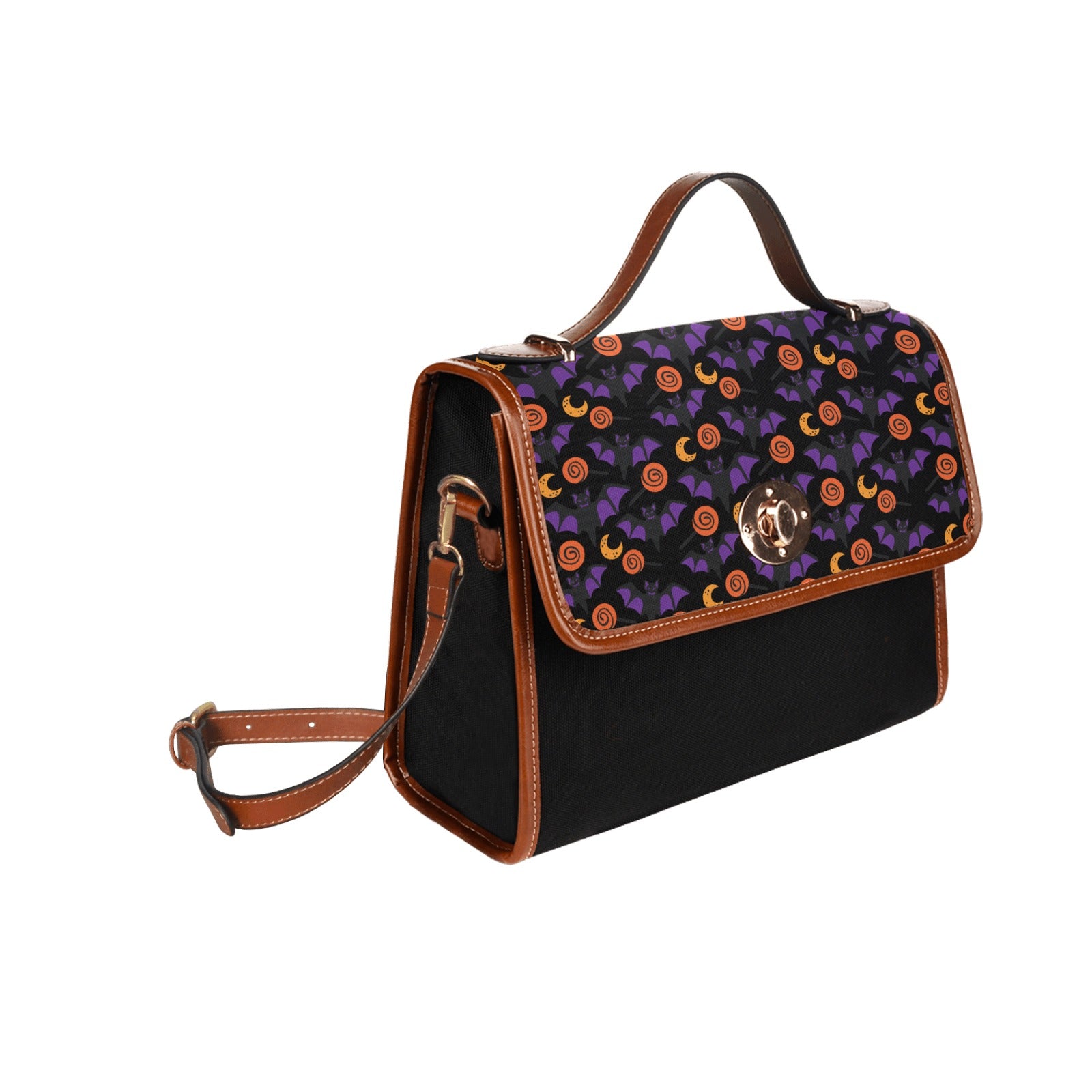 Waterproof Canvas Bag-Brown (All Over Print) (1641)