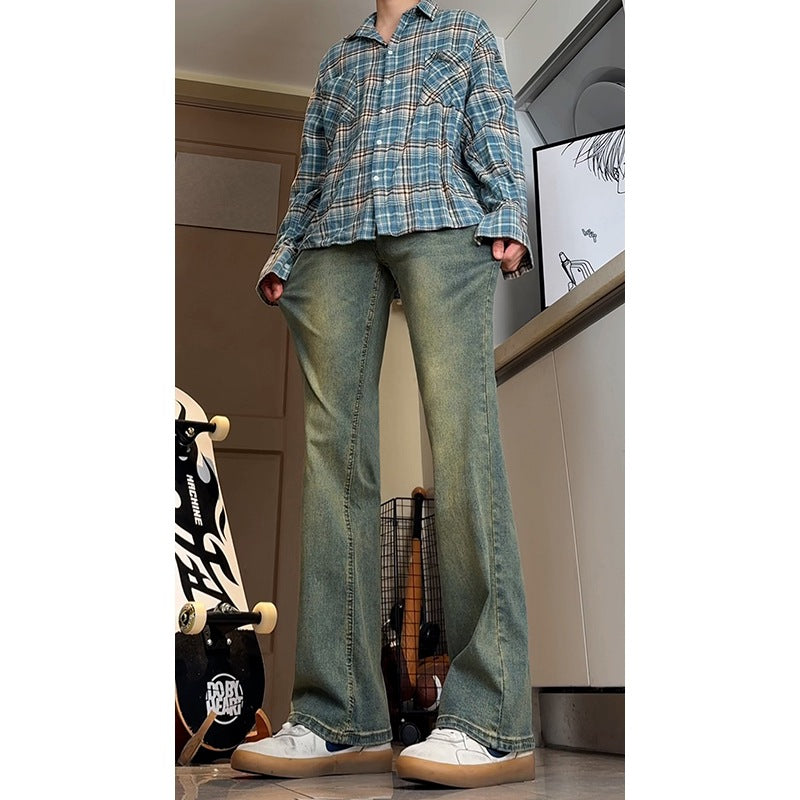 Slim Fit Straight Leg Tapered Jeans for Men