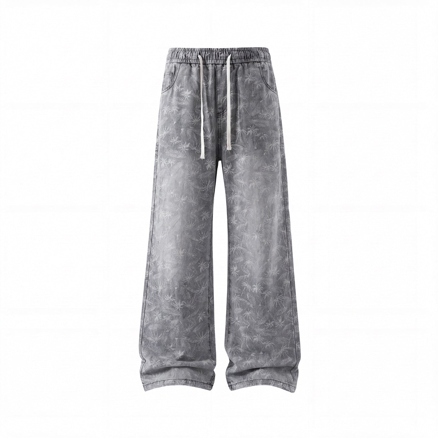 Lightweight Linen-Style Straight Leg Jeans for Men