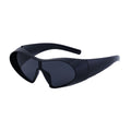 Oversized Cat Eye Punk One-Piece Futuristic Sunglasses Women Sun Glasses For Ladies Retro