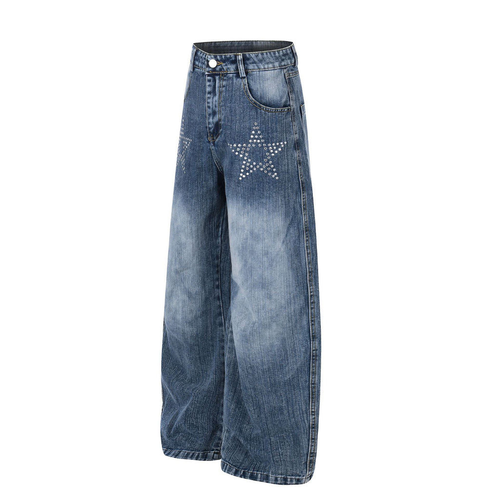 Wide Leg Jeans Women Loose Straight Washed Distressed Trendy Casual Pants