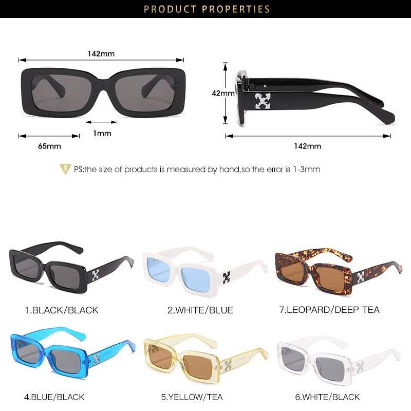 Brand Designer Sunglasses Women High Quality Retro Sun glasses  Women Square Glasses Women Men's Luxury UV400