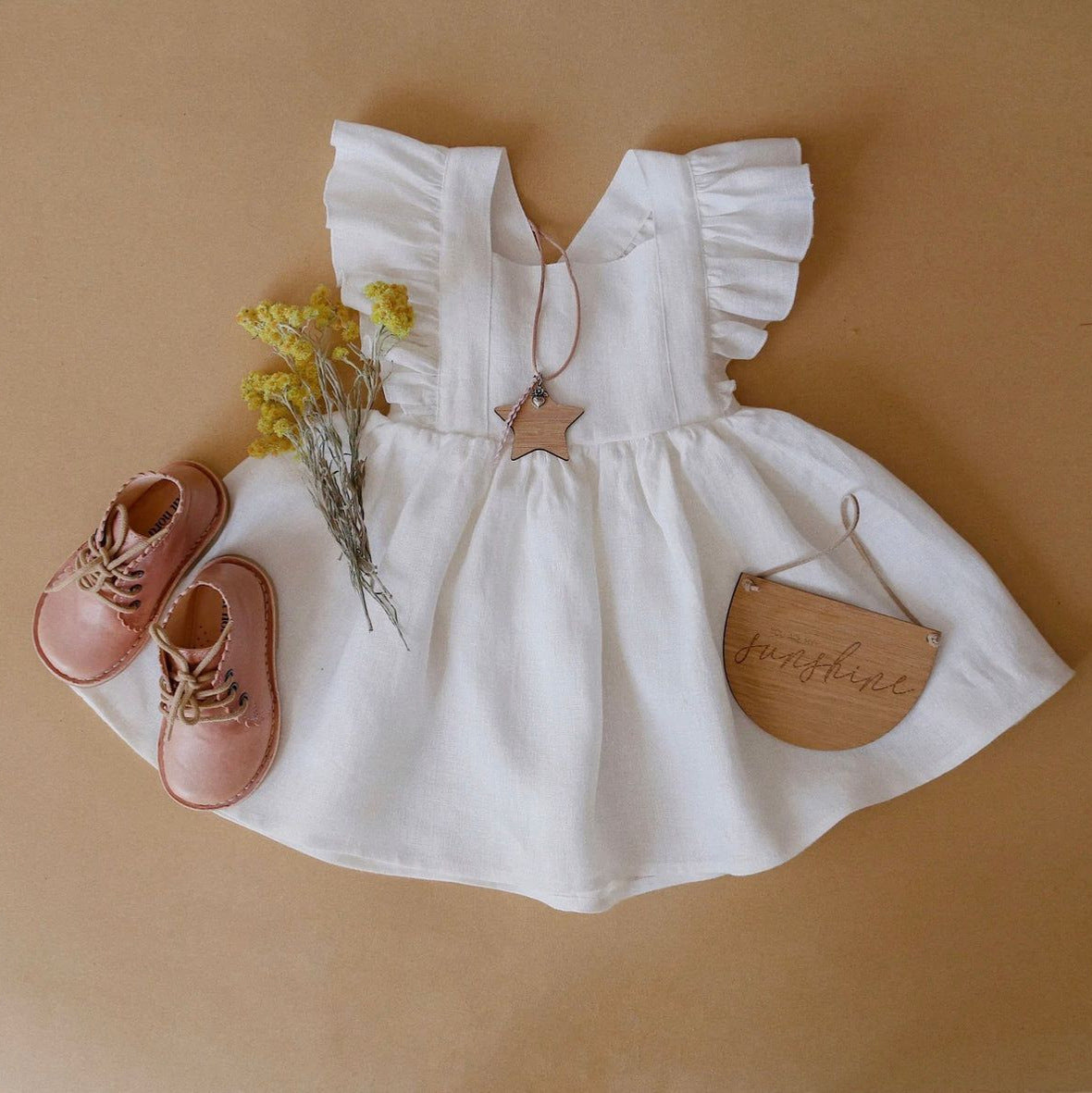 Solid color baby ruffle skirt