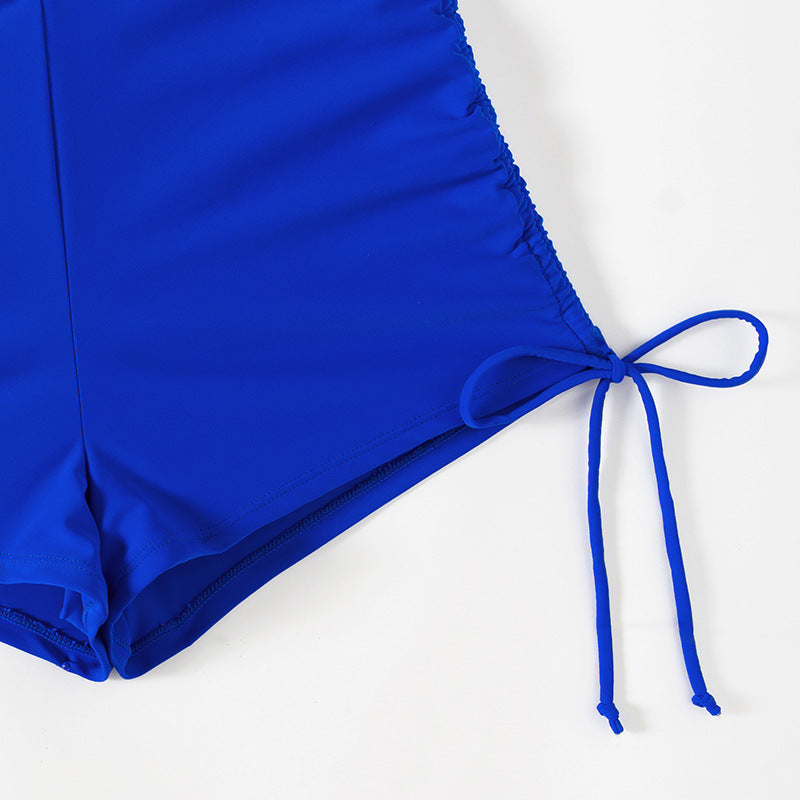 Mesh Bikini Swimwear for Women, Conservative Covering Belly, Sexy Two-Piece Swimsuit