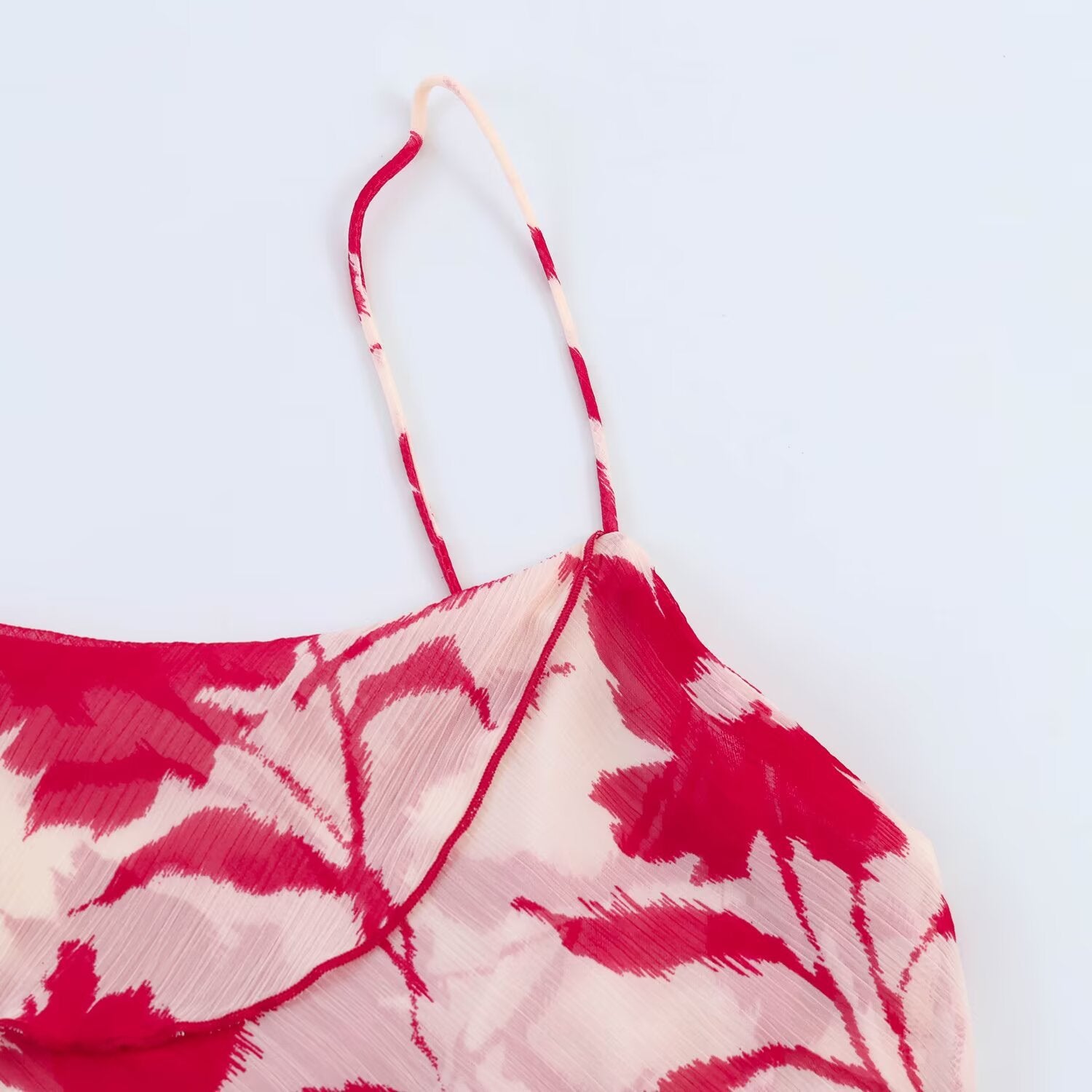 French printed lingerie style MIDI dress