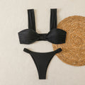 Split bikini swimsuit