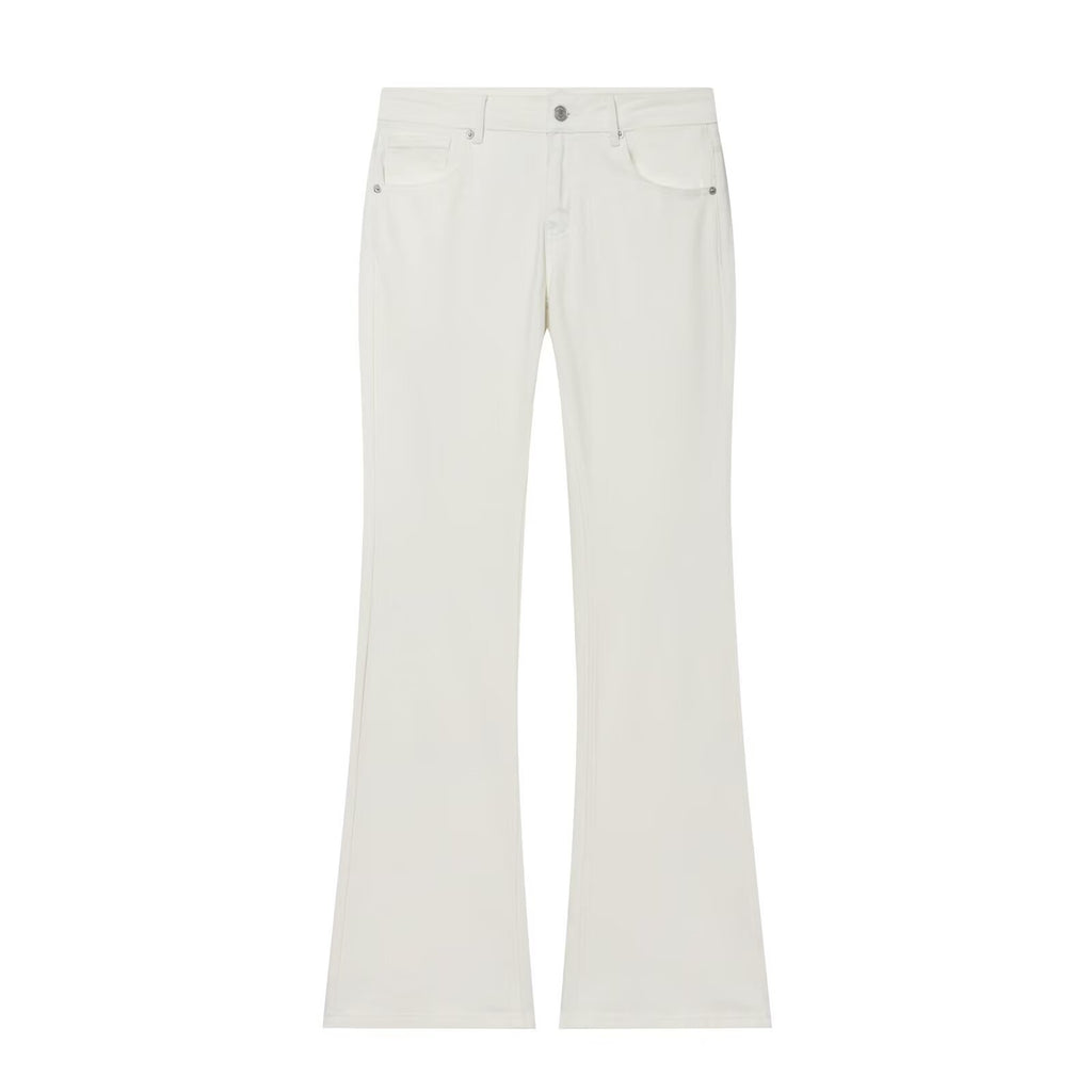 Retro style low waisted flared jeans