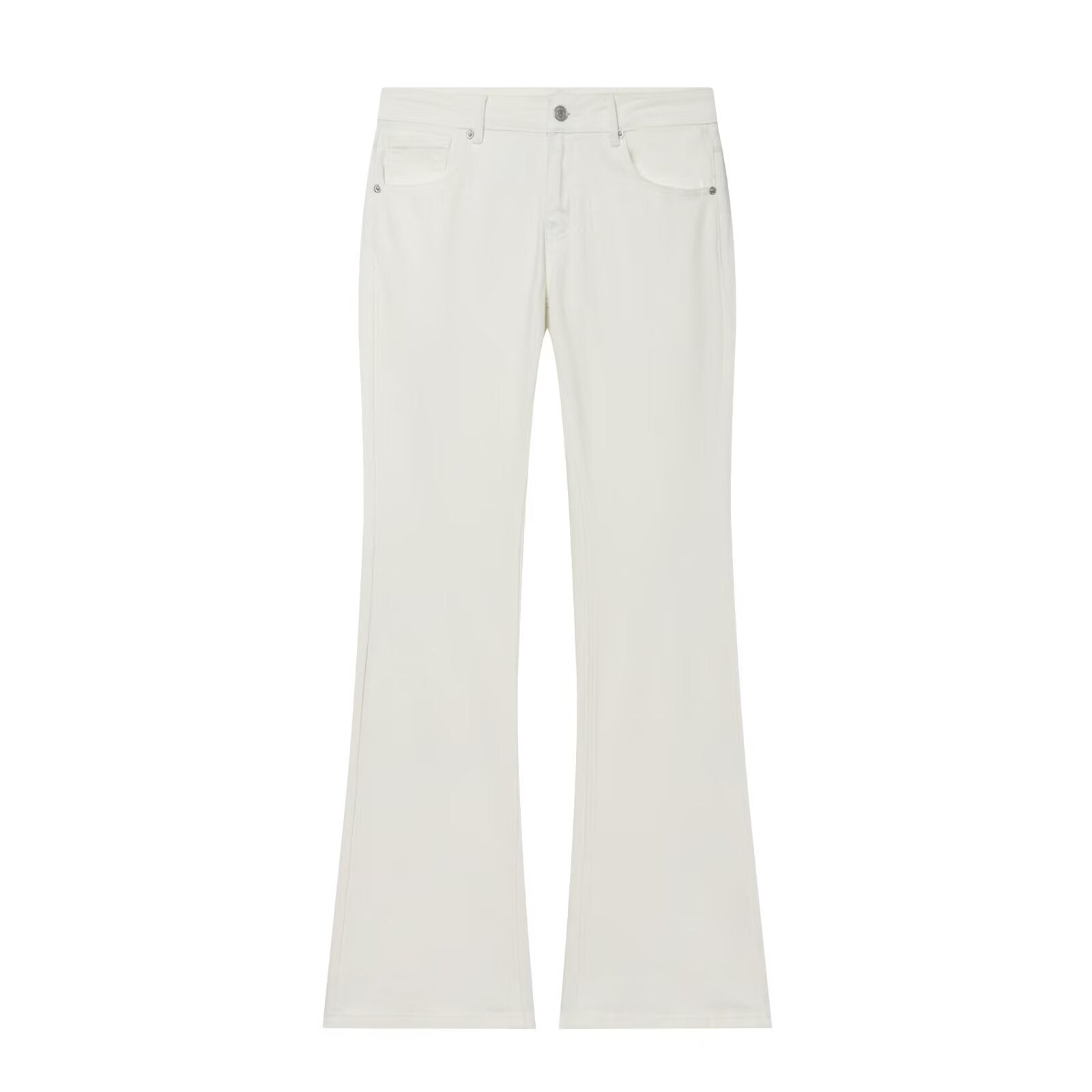 Retro style low waisted flared jeans