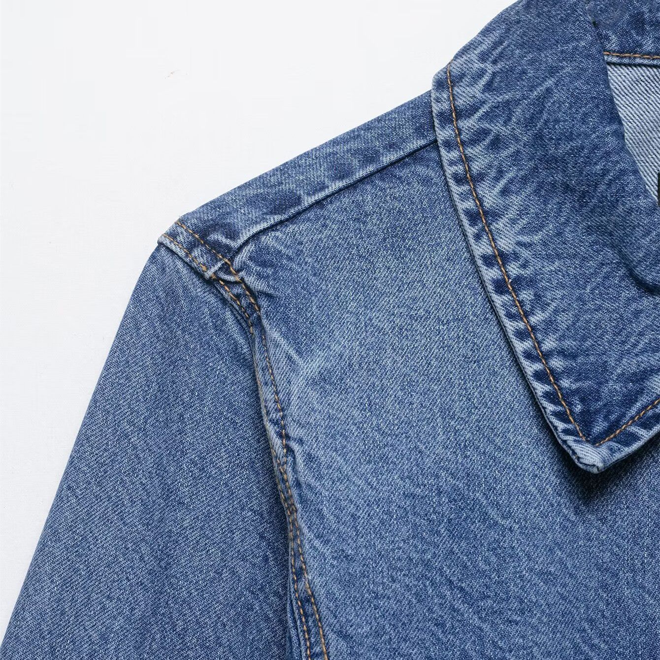 Street short denim jacket for summer