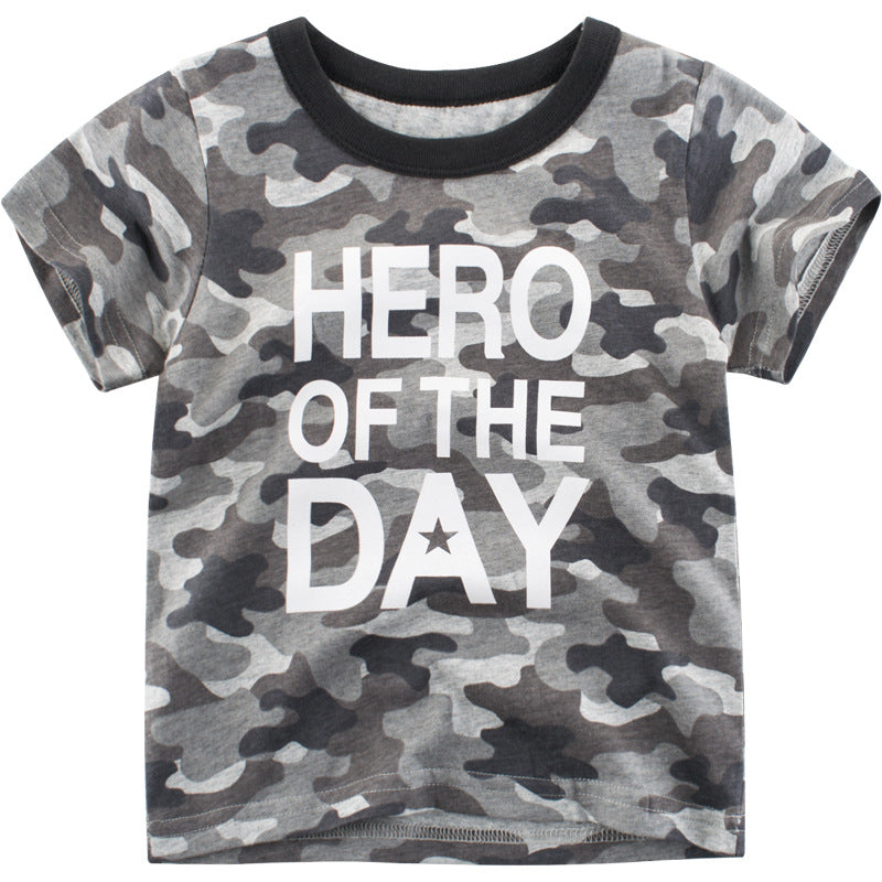 Children's Short Sleeve T-Shirt Camouflage