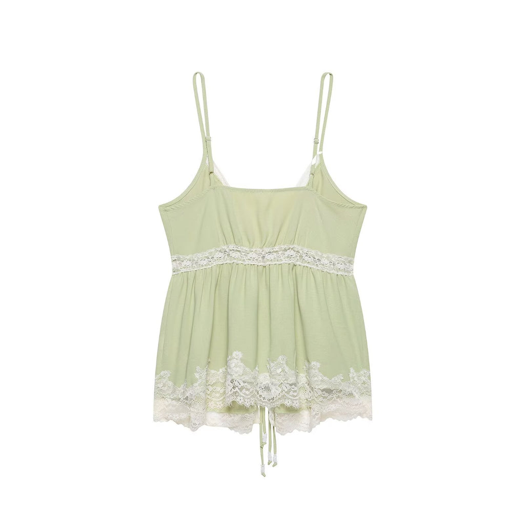 Hot girl lace lingerie style camisole top