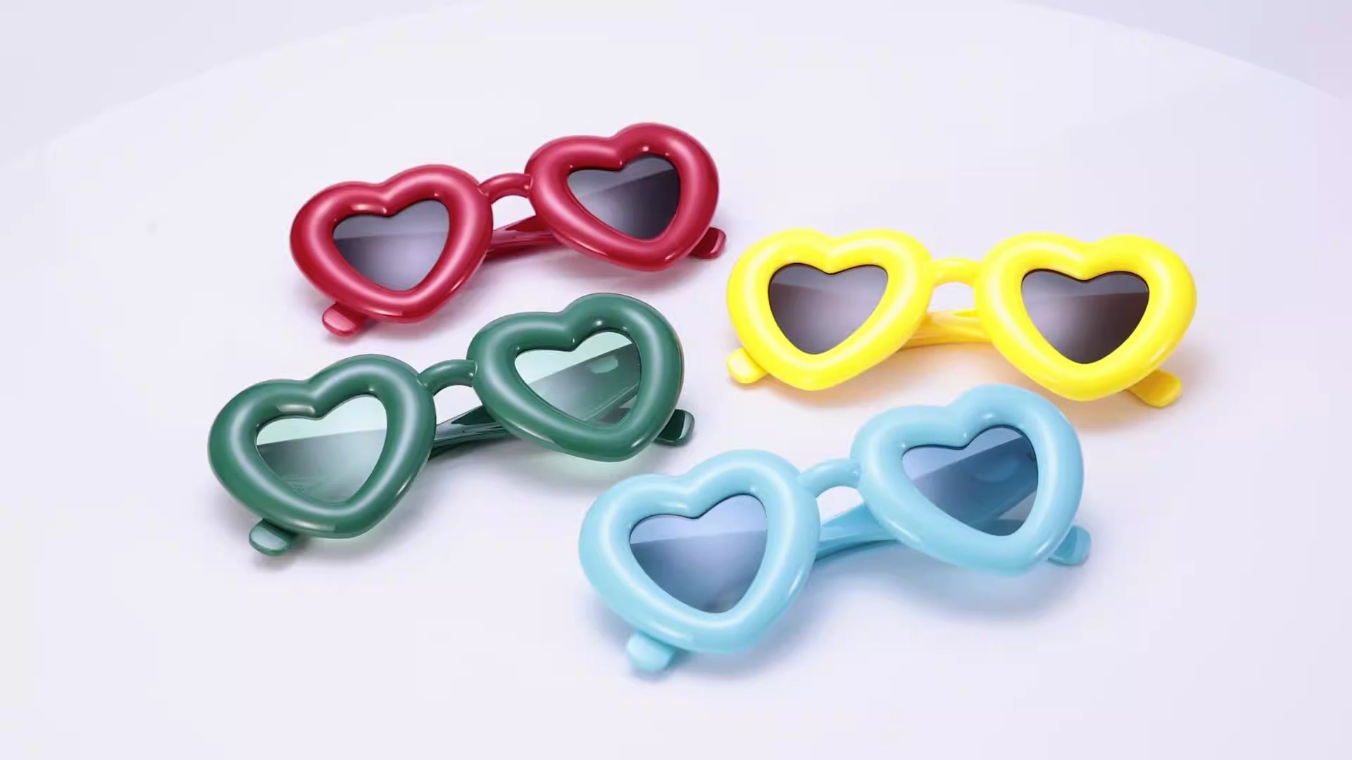 Design cute heart glasses love polarized sunglasses for women