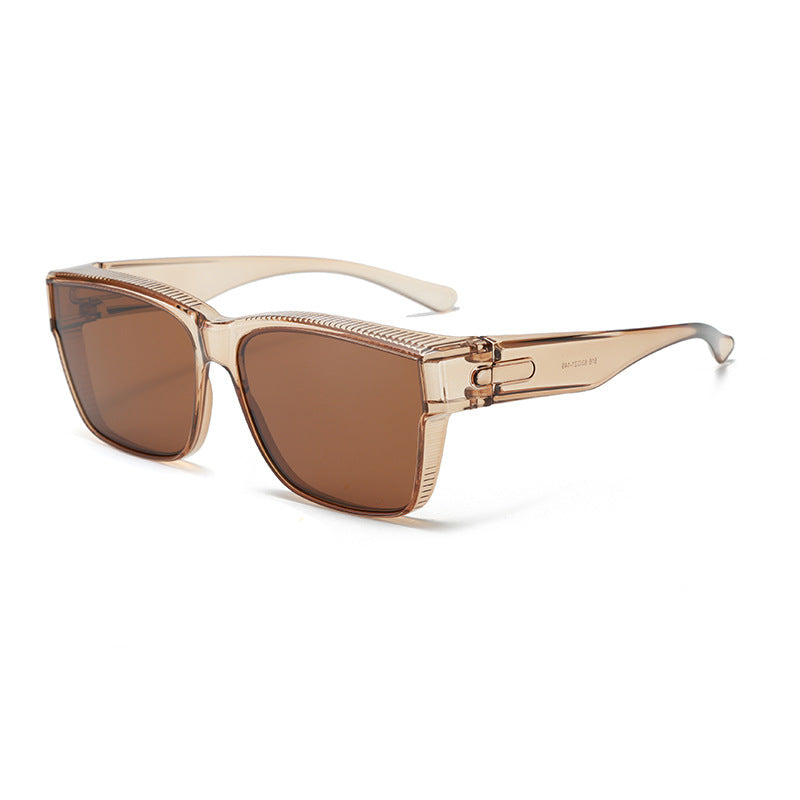 Outdoor driving sunglasses one lens dual-use glasses