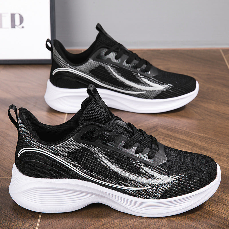 Mesh breathable lightweight soft sole travel running shoes