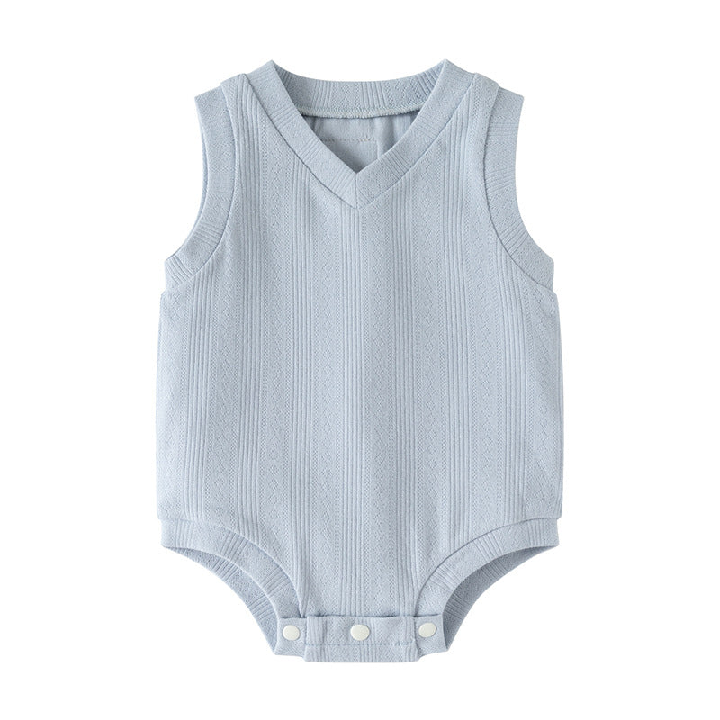 Sleeveless V-neck jumpsuit