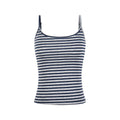 Colorful Stripe Tank Top, Fitted Slimming Bodysuit