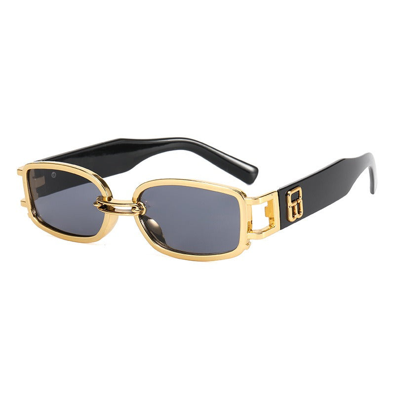 Fashionable Resin Sunglasses Men's Stall Red Transparent Glasses