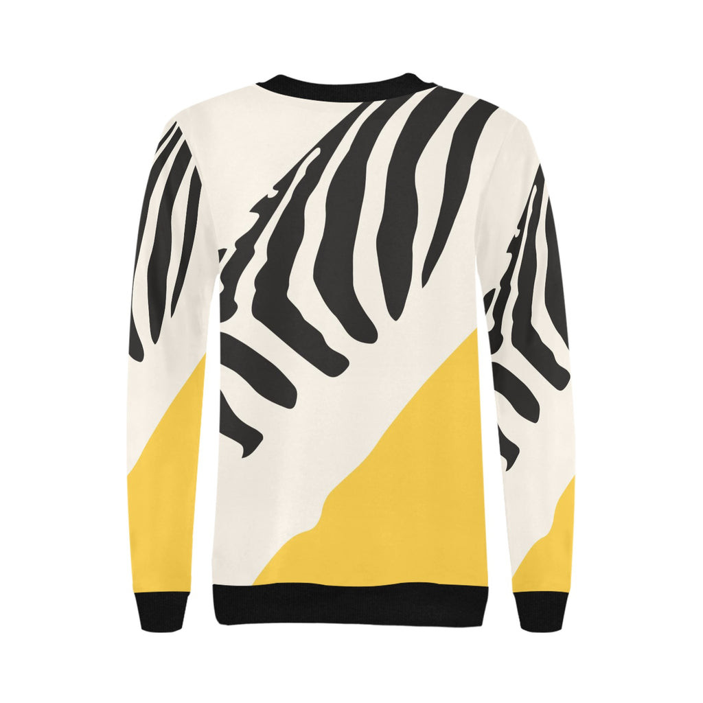 Women's Rib Cuff Crew Neck Sweatshirt (H34)