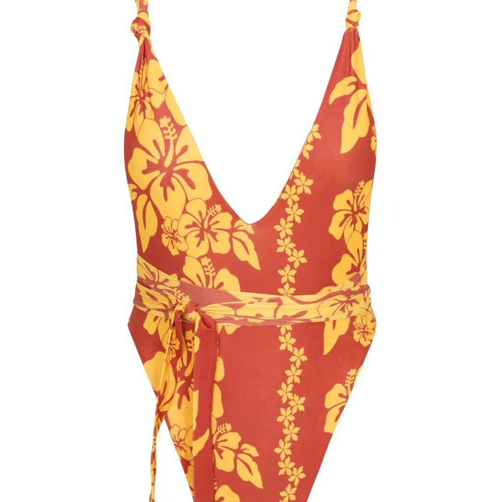 Printed bikini swimsuit