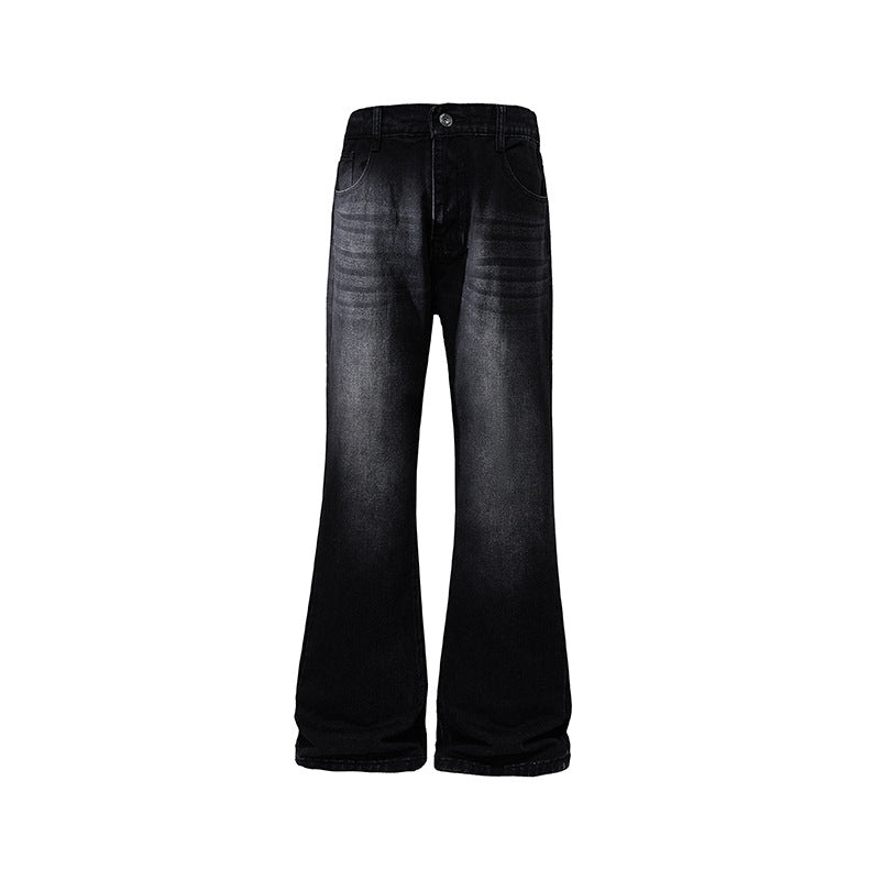 Street Style Slim Fit Flared Denim Pants for Men
