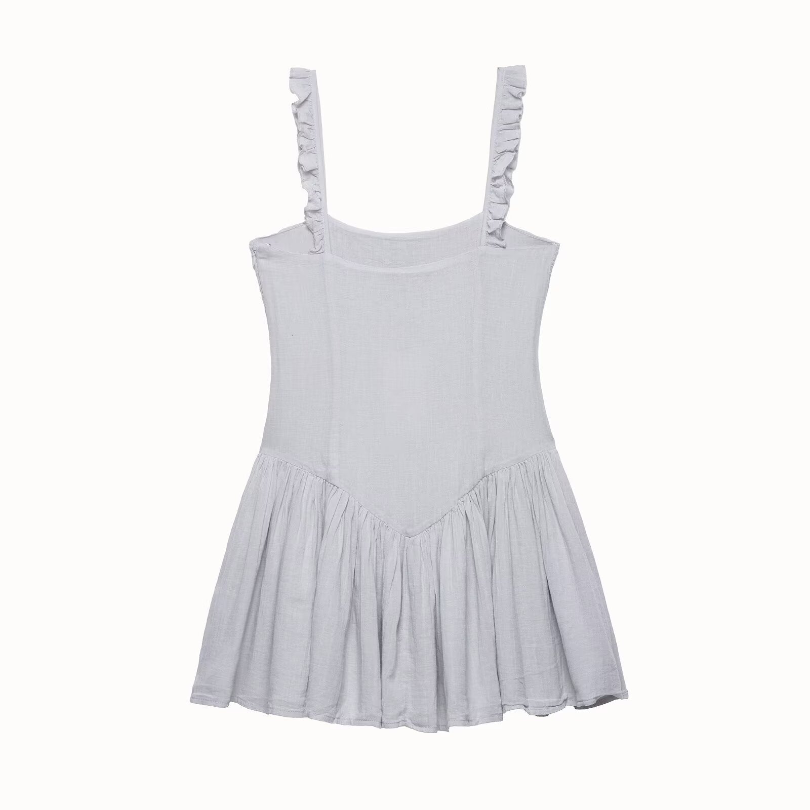 Spicy girl fluffy embroidered short dress