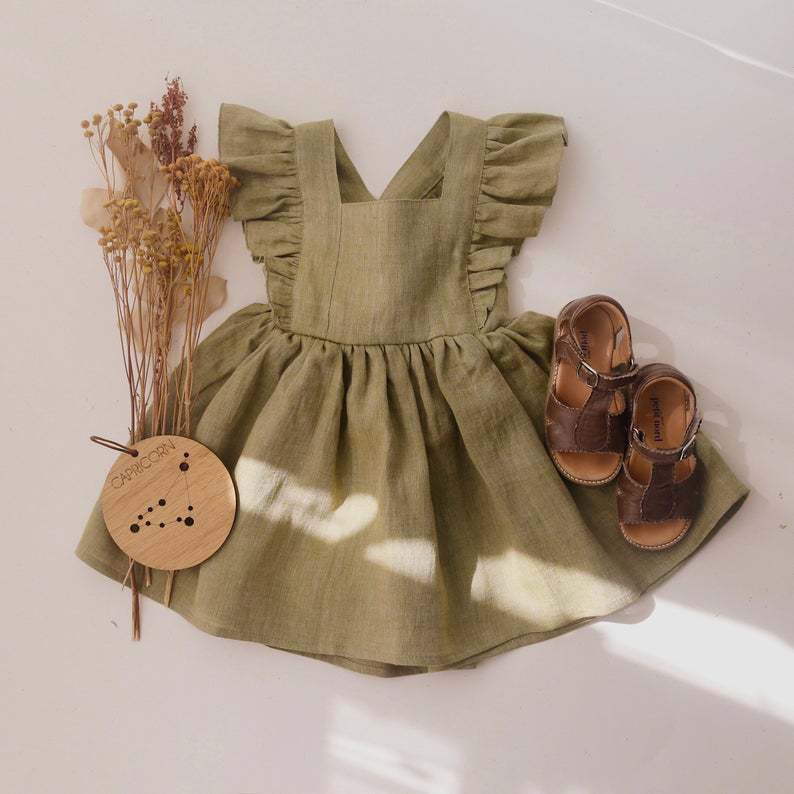 Solid color baby ruffle skirt