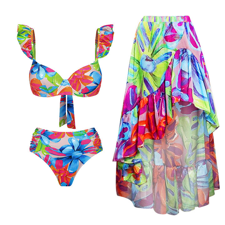 One-Piece Swimsuit for Women, Beach Vacation Set Dress Swimwear