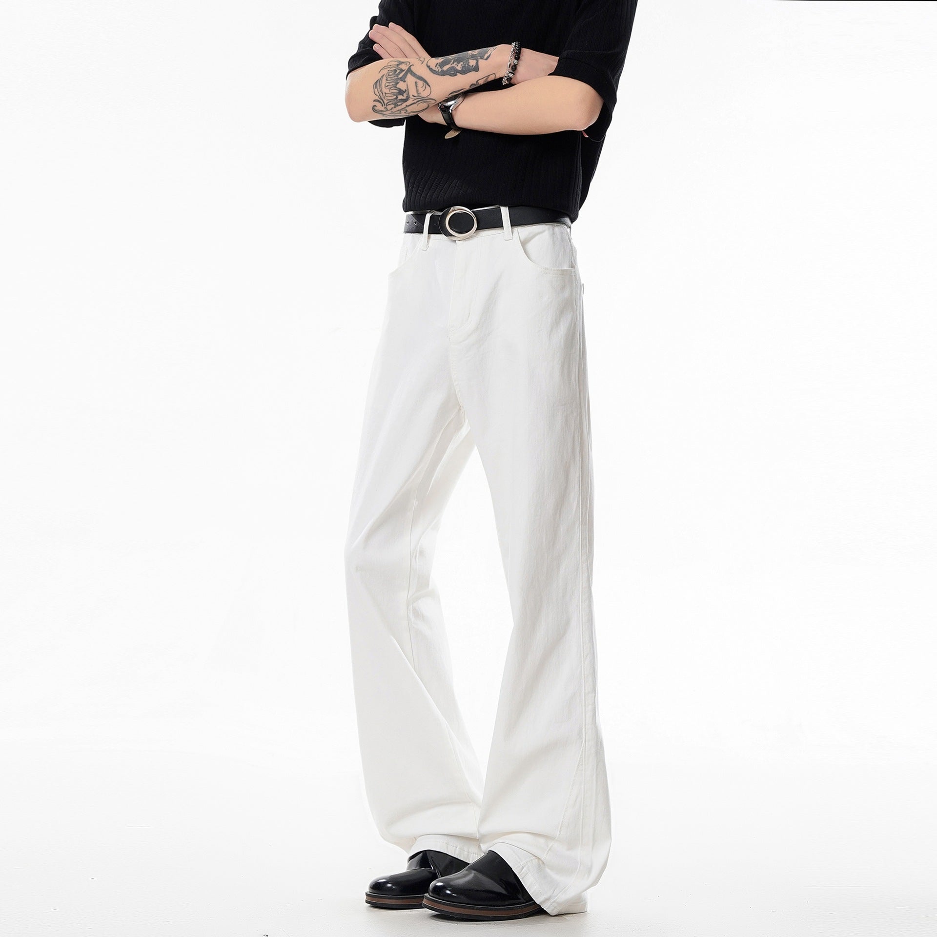 Slim Fit Straight Leg Denim Jeans Men