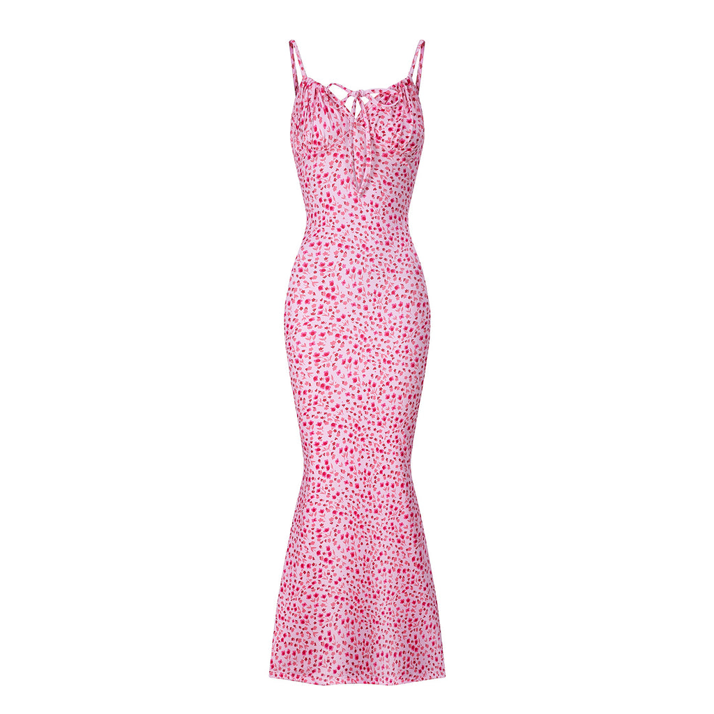 Floral spaghetti strap dress