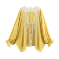 Lazy style lace patchwork shirt