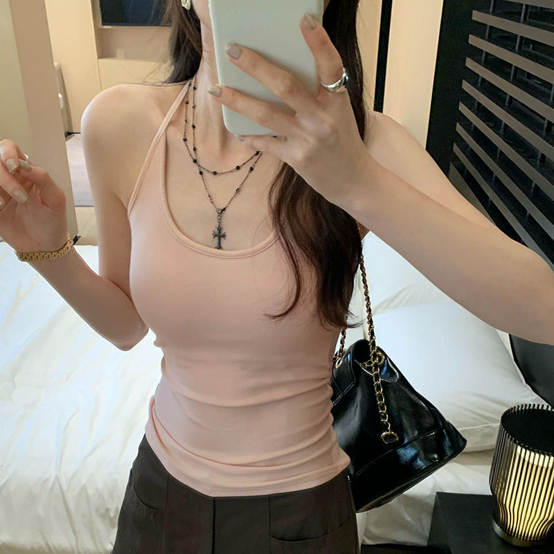 Halter Neck Strap Top for Women Inner Top