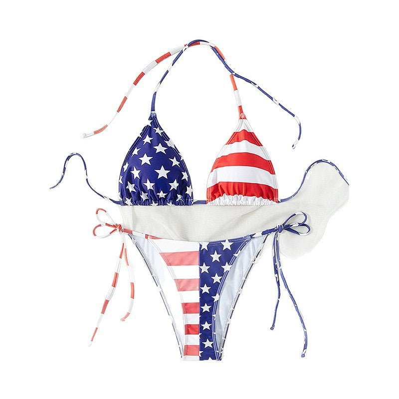 American Flag Printed Bikini