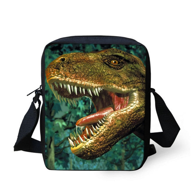 FORUDESIGNS Dinosaur 3D Printing Set School Backpacks for Boys Orthopedic Satchel Schoolbag Children Kids Shoulder Book Bag