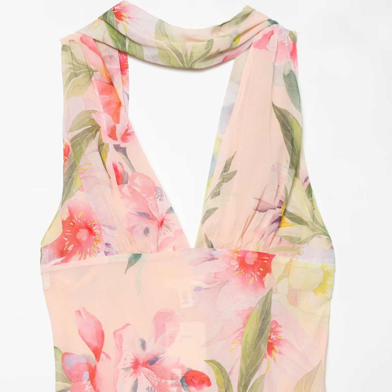 Spicy girl scarf decoration chiffon dress