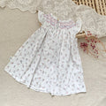 Lace ruffled girls' sleeveless dress