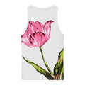 Retro style spicy girl printed sleeveless T-shirt