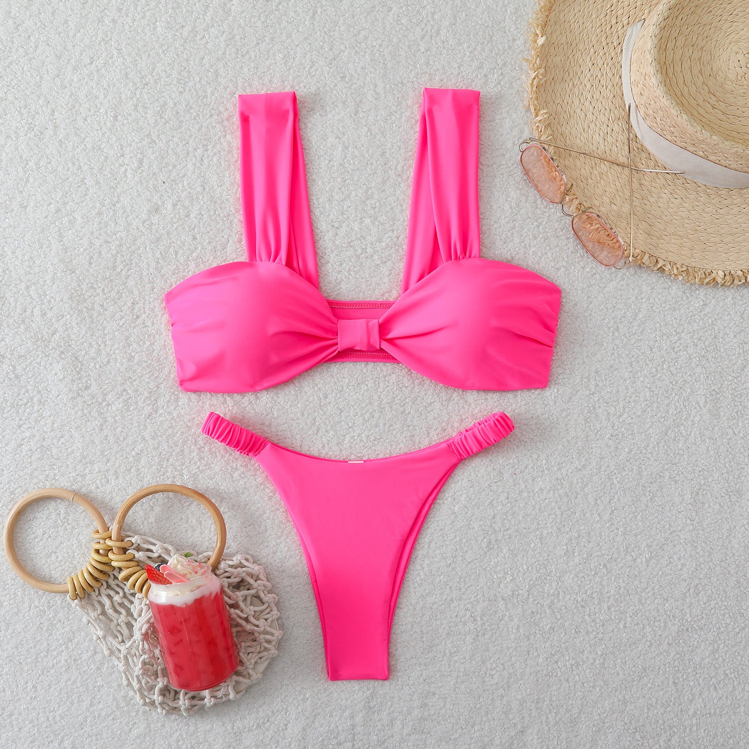 Split bikini swimsuit