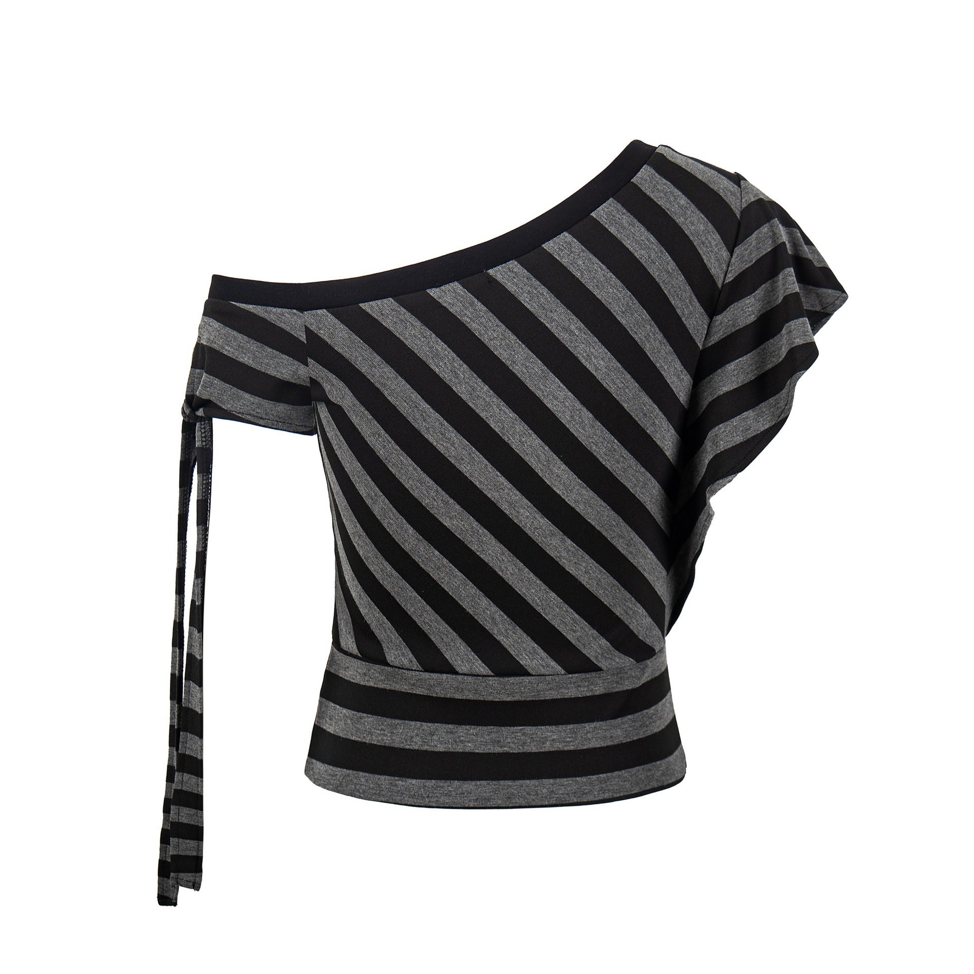 Women's Color-block Loose Round Neck Casual Short Sleeve Letter Print T-shirt