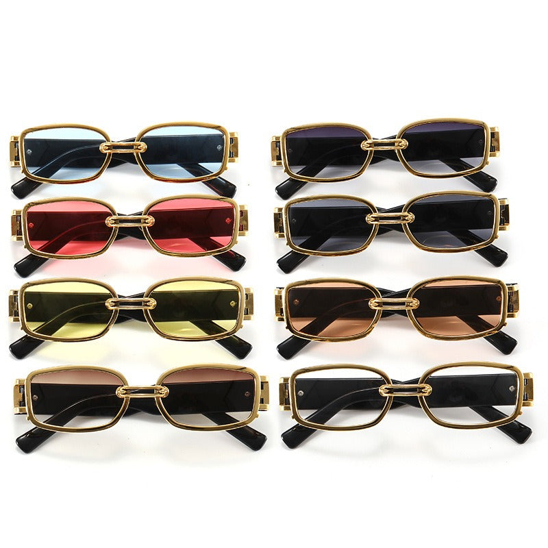 Fashionable Resin Sunglasses Men's Stall Red Transparent Glasses