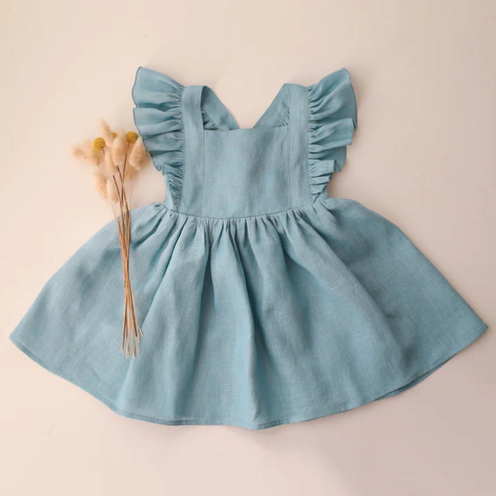 Solid color baby ruffle skirt