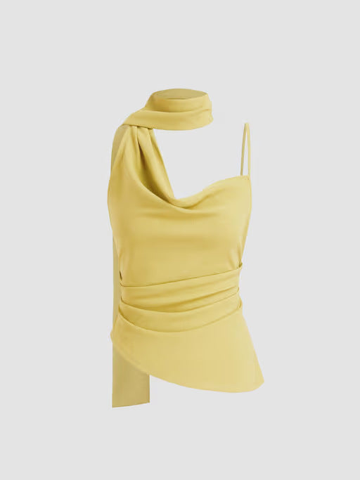 Sleeveless slim fit top