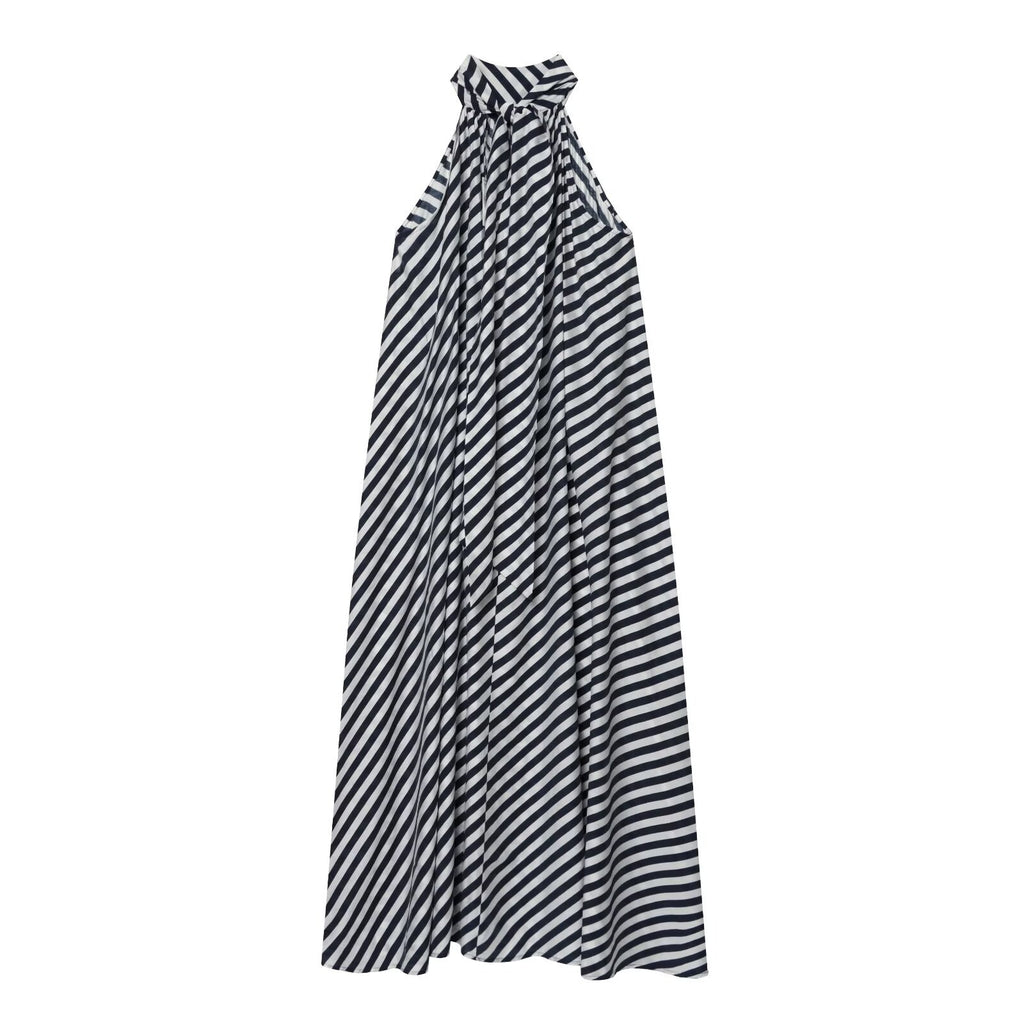 Lace up design A-line dress