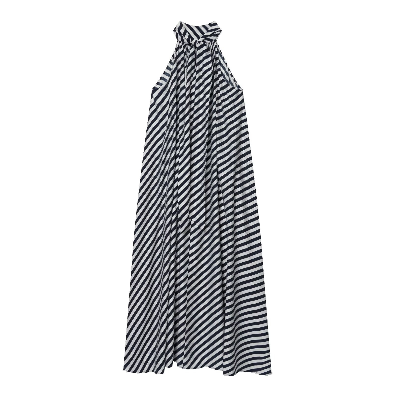 Lace up design A-line dress