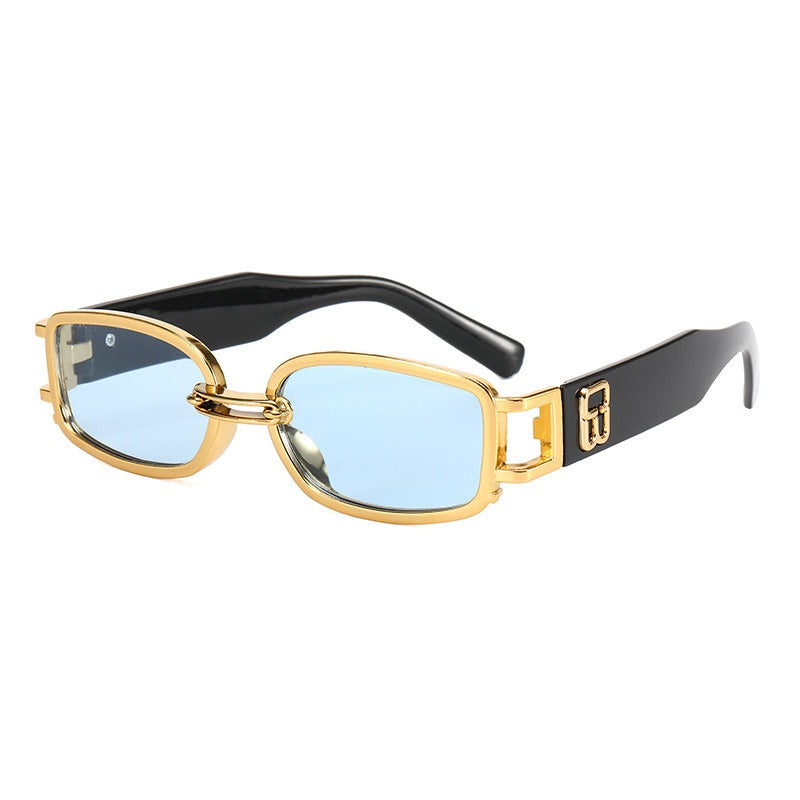 Fashionable Resin Sunglasses Men's Stall Red Transparent Glasses