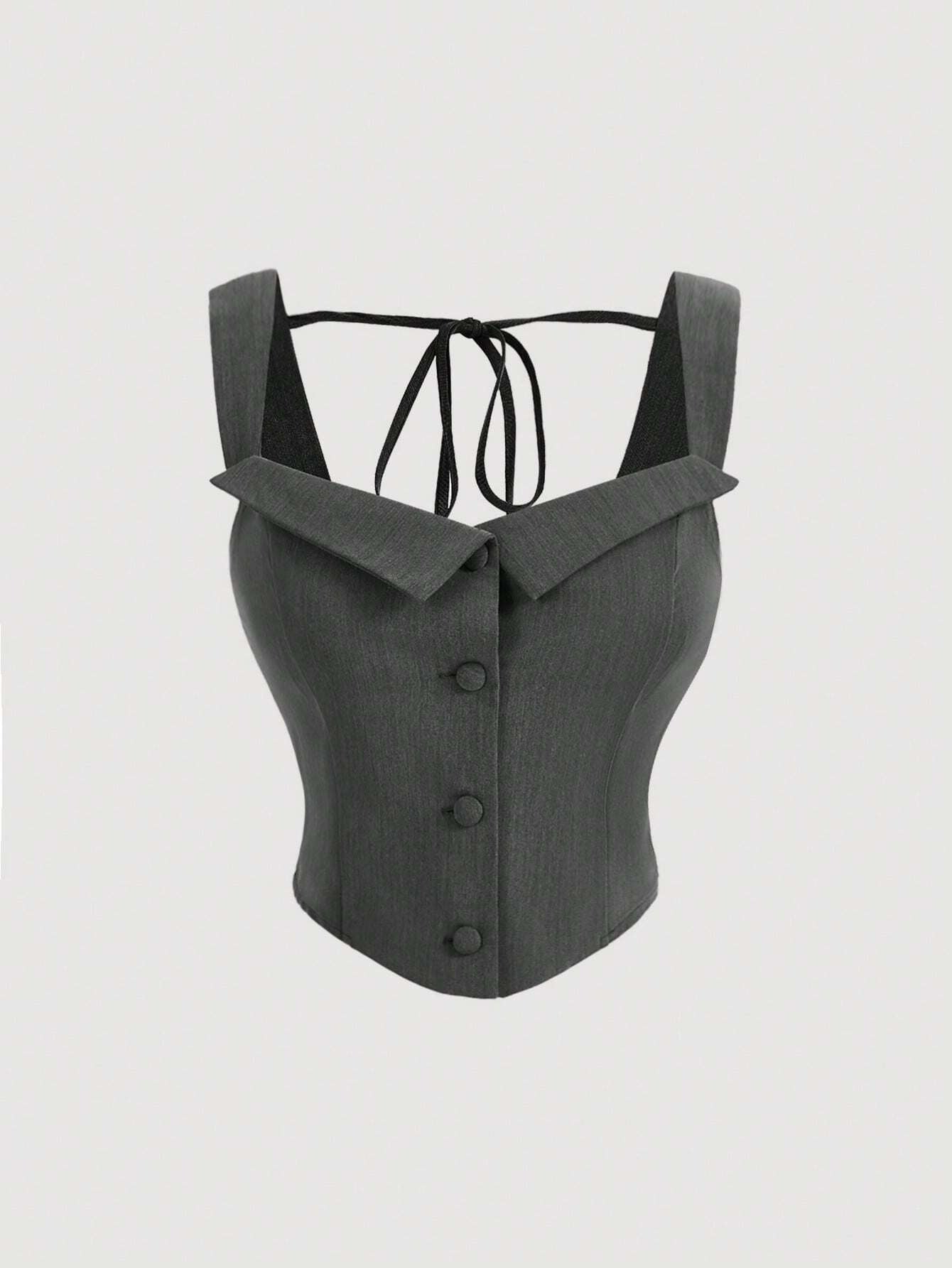 Slim fit sleeveless top